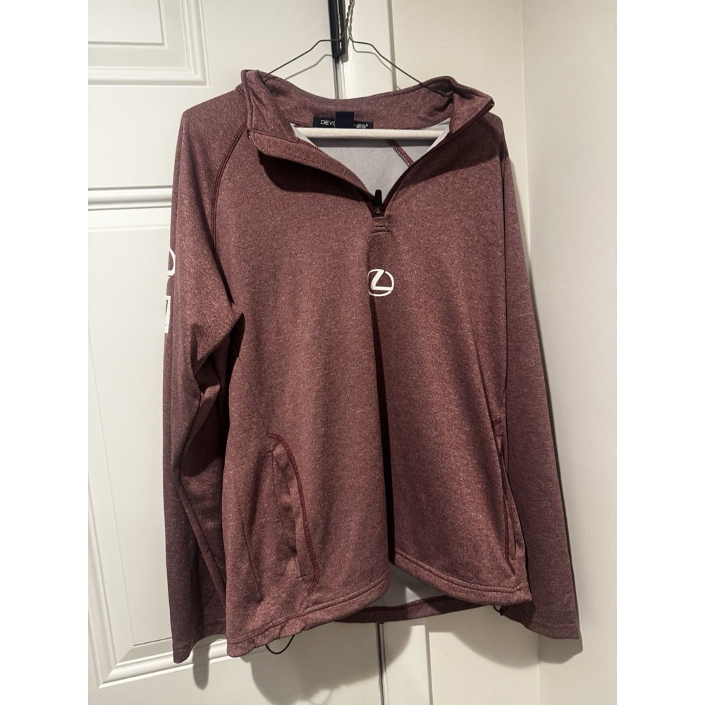 Devon Jones Ray Catena Lexus F-sport Maroon Zip Sweatshirt Men's L‎ Pullover